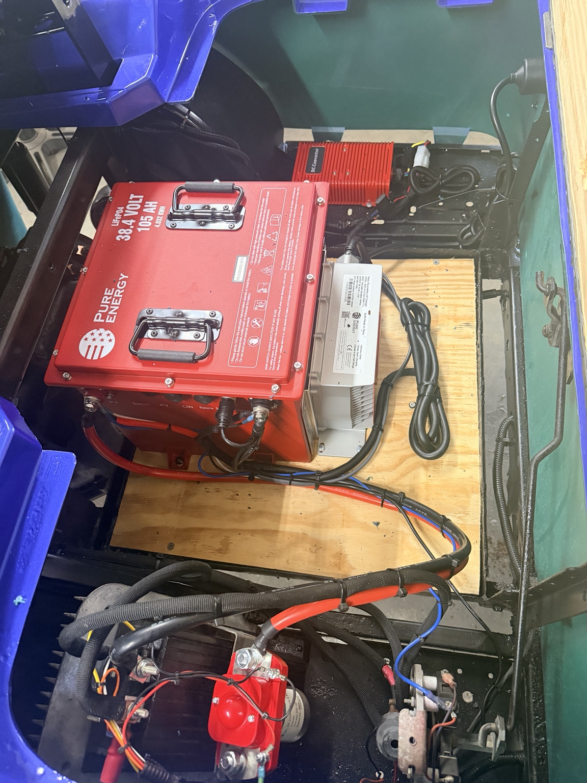 36 volt lithium battery installation